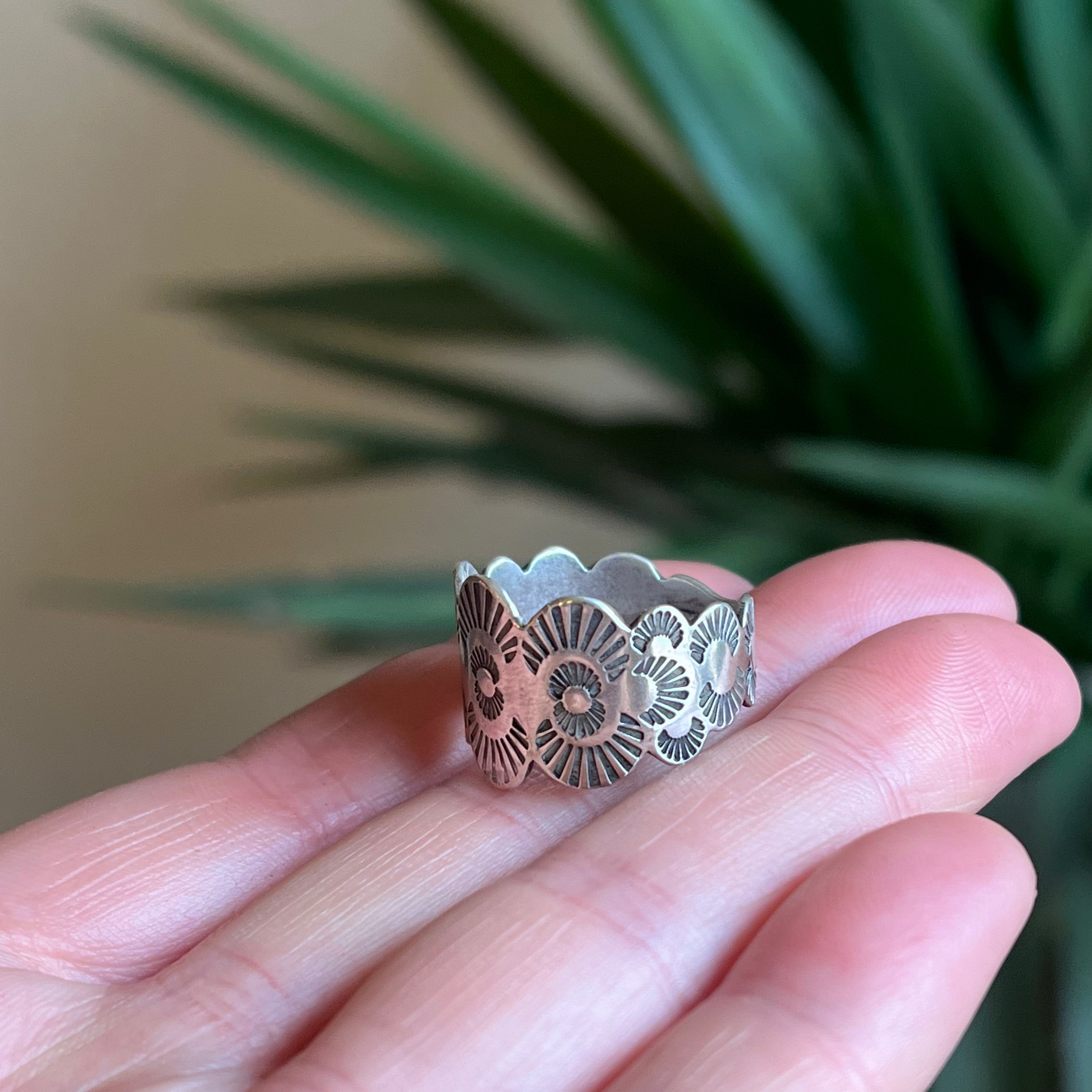 Sun Rays Stamped Ring – SkyJune Designs